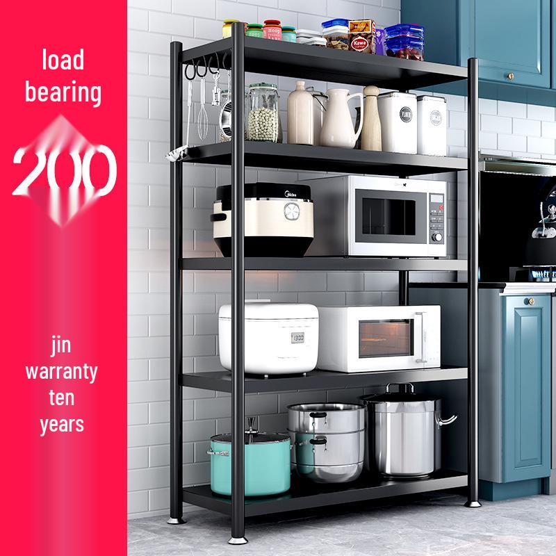 Freestanding Multi-Layer Kitchen Storage Rack for Microwave and Pots