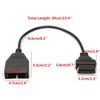 Diagnostický skener 12pinový Obd1 až 16pinový kabel převodníku Obd2 pro GM auto