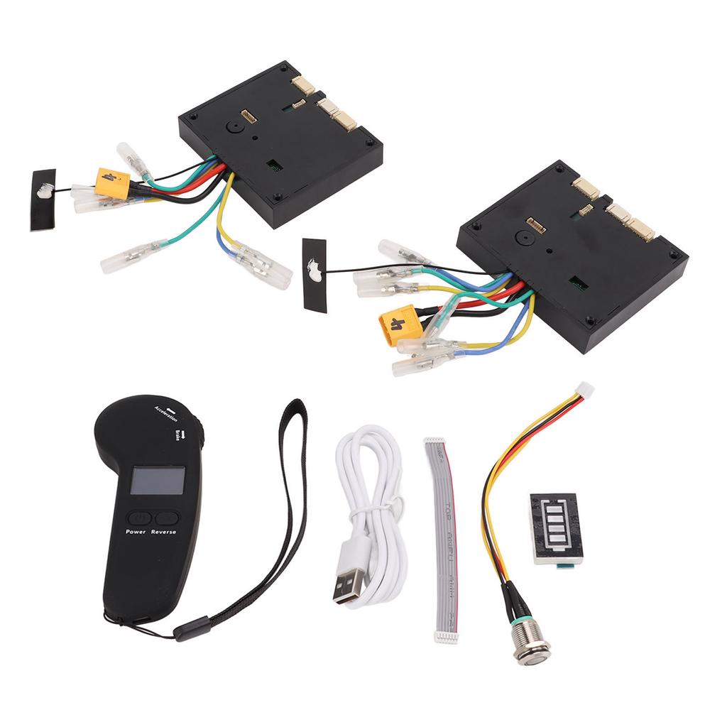Electric Scooter 10S 4 Wheeled Control Module Hub Program with Connectors Remote Controller
