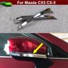 For Mazda CX-5 2017-2024 Chrome Rearview Side Mirror Strip Molding Cover Trim