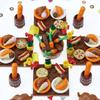Creative City Food Building Blocks Set Shopping Vegetables Compatible with Major Brands Perfect for Kids Party Favors and Educational Toys Pizza,