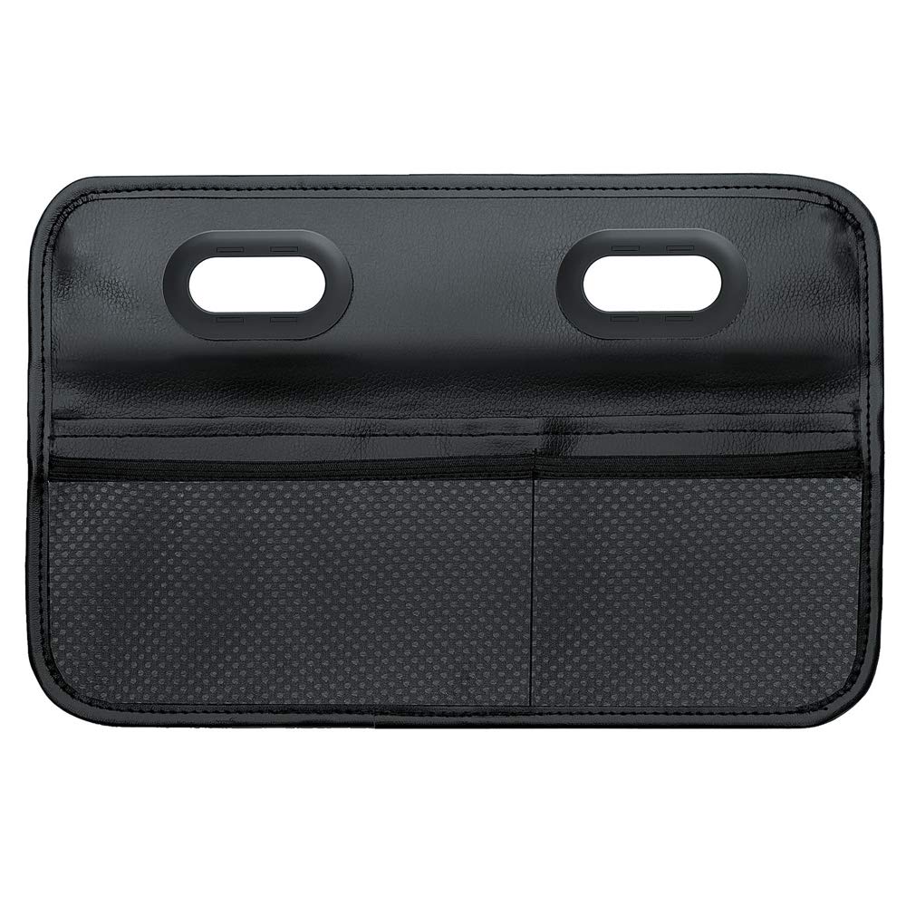

Seiko Sangyo EXEA Car Storage Seatback Genuine Pocket, Leather, EH-182