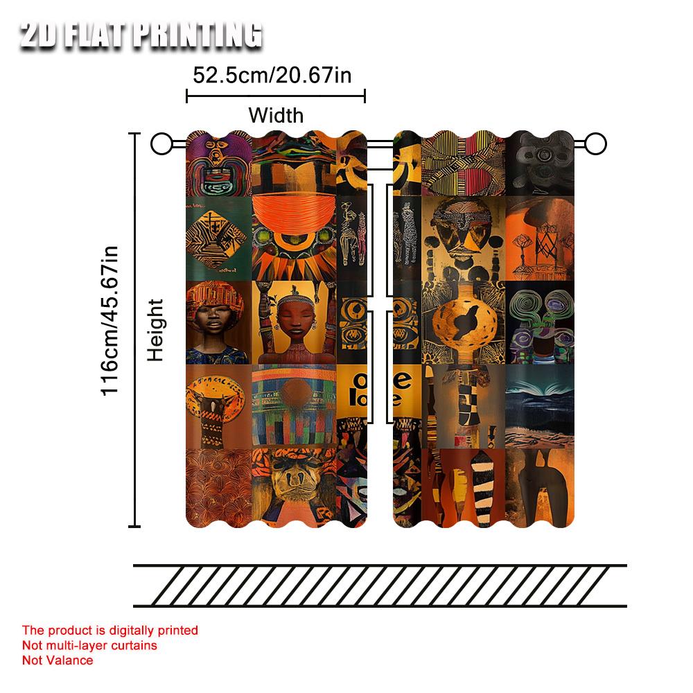 2pc, Curtains Black Women 2 Polyester,Without Electricity summer party decorations Applies to Holiday Family Party Decorations