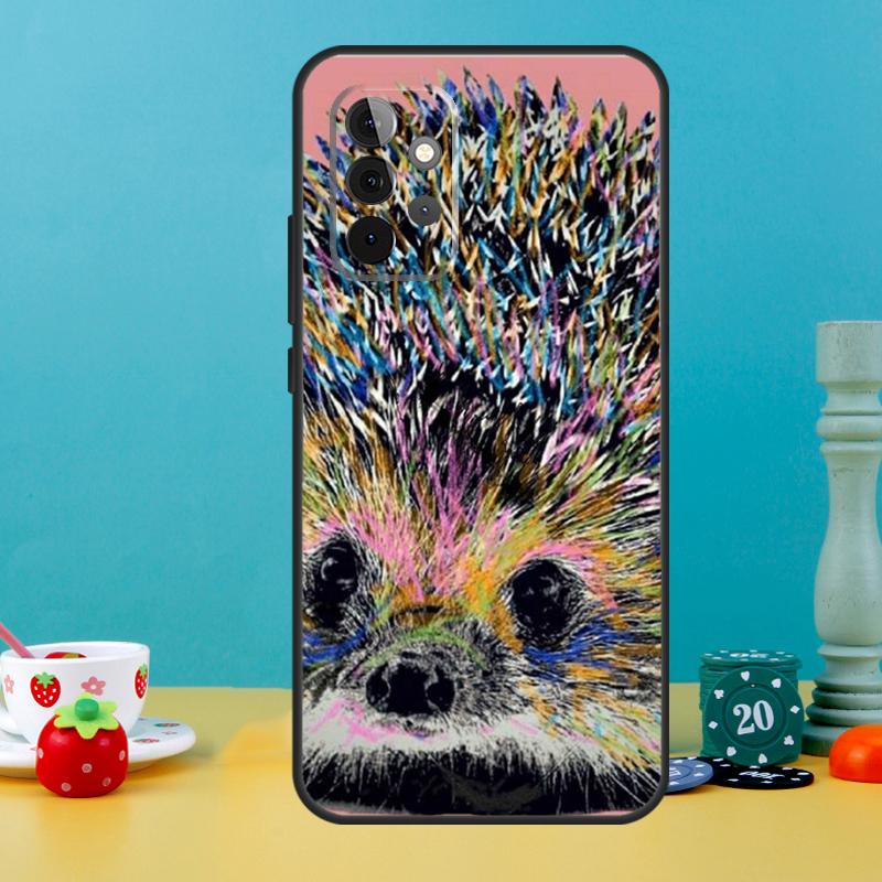 Süßes Igel-Case für Samsung Galaxy A25 A54 A34 A14 A52 A32 A12 A13 A33 A53 A15 A16 A36 A56 A26 A05 A35 A55