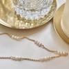 18K Gold-Plated Freshwater Pearl Necklace - Stylish Titanium Steel Clavicle Chain