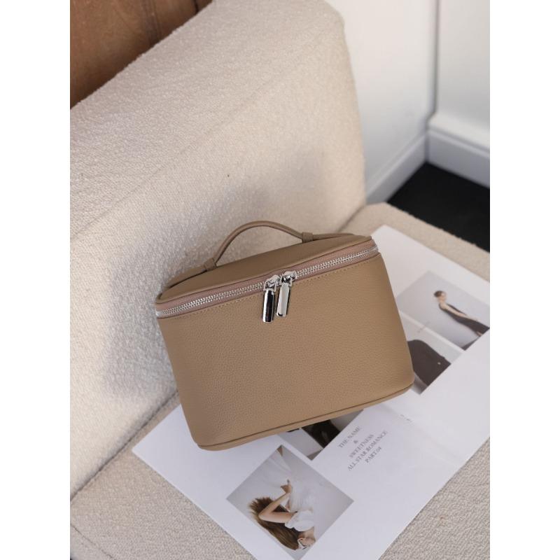 Women's Bags, Multi-compartment Cosmetic Bags, Fashionable Portable Soft Leather Bags