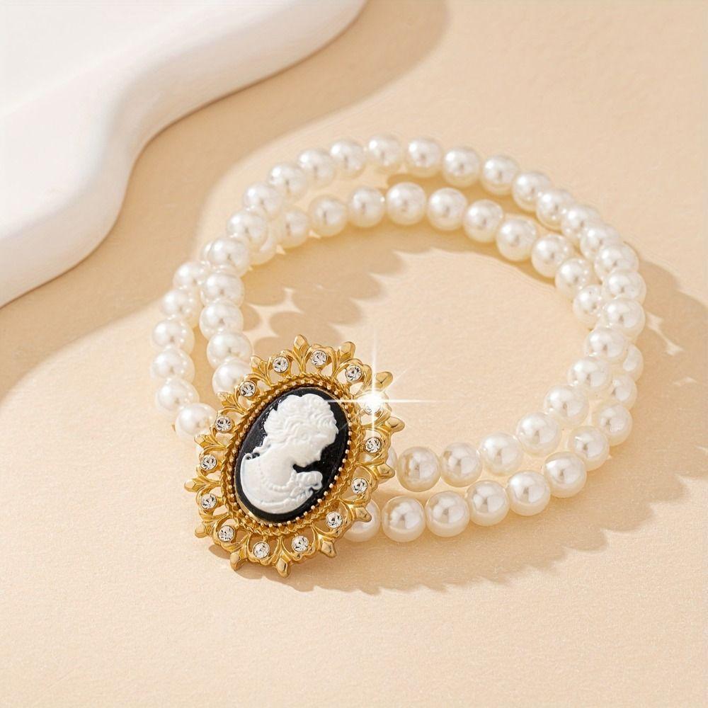 Zircon Pearl Jewelry Sets Multi-layer Bridal Jewelry Sets Necklace Bracelet Earring Set  Gifts