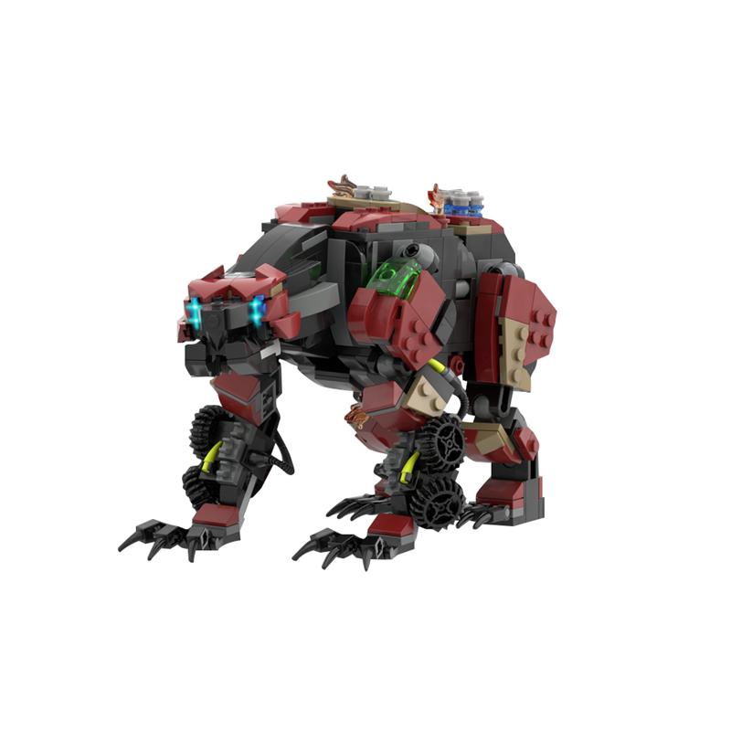 MOC Horizon - Fire Claw Game Monster Model Assembly Building Blocks Puzzle Toy