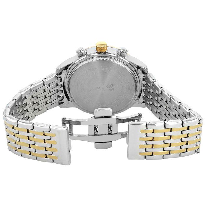 Montre - Pierrini Homme Multicolore - Boîtier 45 mm - Chronographe - Bracelet acier bicolore