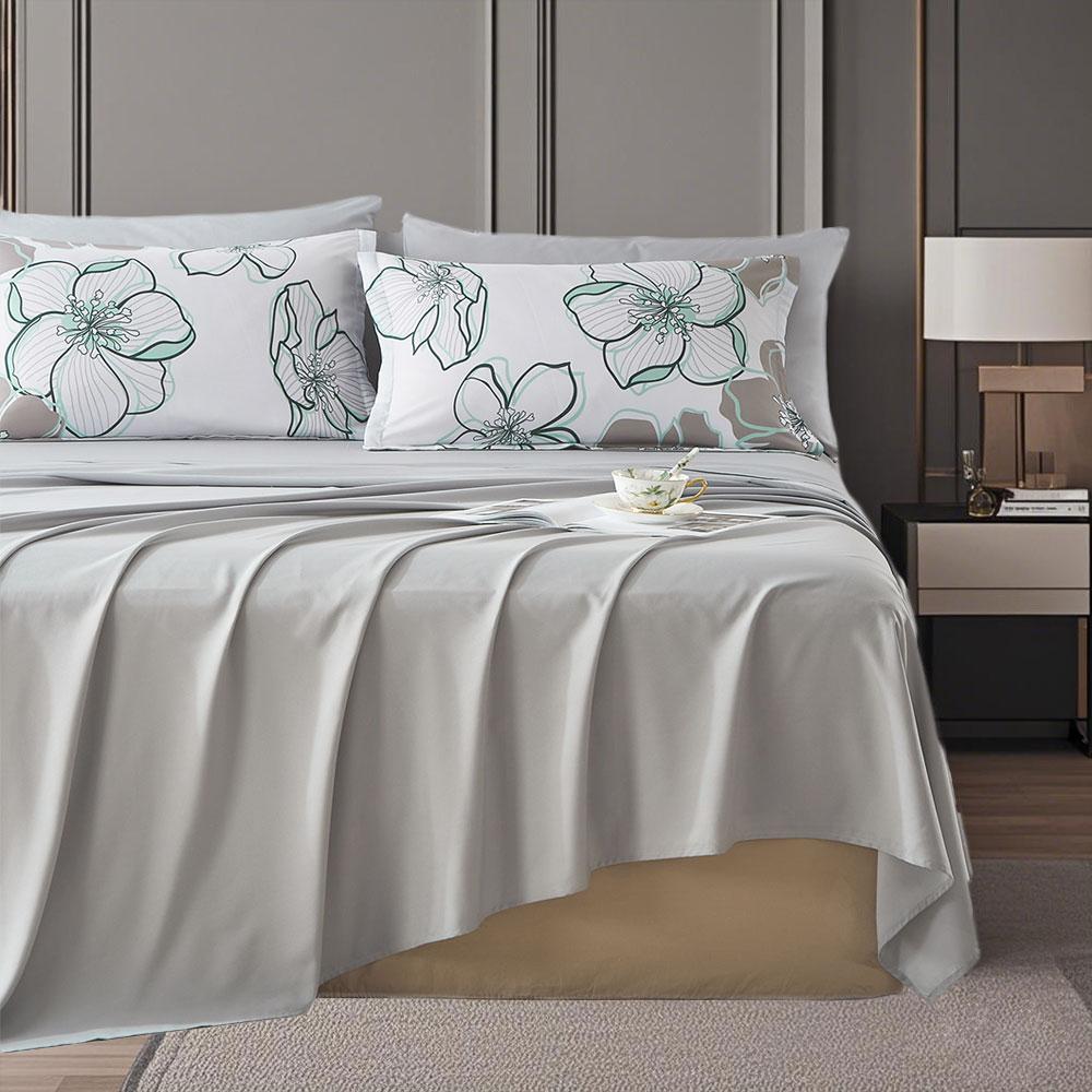 7-Pcs Floral Print Quilt Set, Soft And Comfortable, Bedding Set,  Room Decoration,All Seasons,  Ideal Gift, Queen/King Size