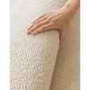 Cream Solid Color Anti-Scratch Bedroom Carpet - Thick Woven Imitation Sisal Floor Mat for Photography & Sound Insulation