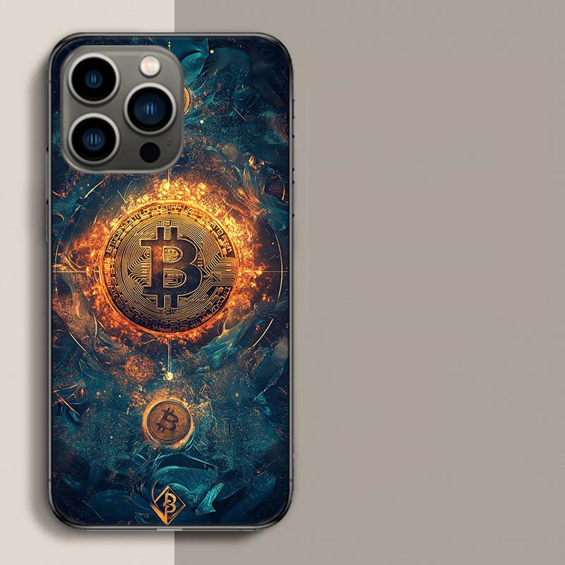 Bitcoin Money Phone Case For Iphone 17 Air 15 Pro 14 Plus 16 Pro Max 17E 16E 12 13 Mini 11 Cover Cute Fundas
