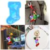 Jewelry Casting Mold Christmas Stocking Silicone Mold Holographic Resin Mold for DIY Keychains Earring Pendant Making