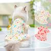 Cherry/Flower Printed Dog Dress Summer Pet Princess Skirt for Small Medium Girl