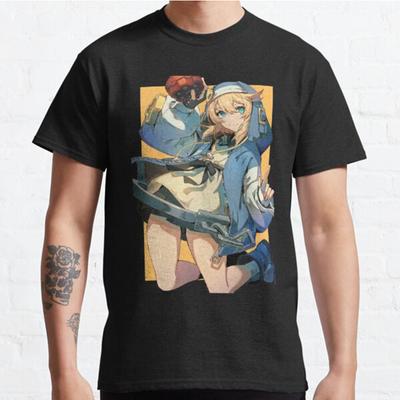 Men Fashion Casual Short Sleeves Guilty Gear Bridget Tops Aesthetic Vintage Oversized T-shirts