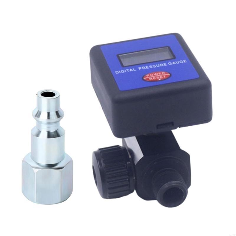 PneumaticAir Regulator Control Valves Digital Pressure Gauge Regulating 1/4in for Spray Guns Air Pressure Regulator A0KF
