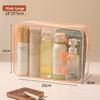 Modern Minimalist Pvc Travel Toiletry Bag With Large Capacity For Cosmetic And Bathroom Storage