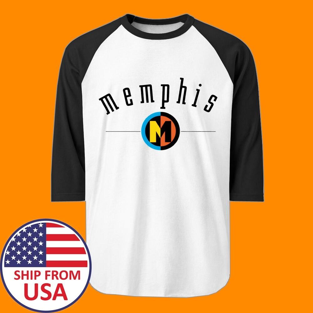 Memphis Car Audio Men#039;s Raglan White Black Size S to 2XL Unisex T-Shirt XXXL