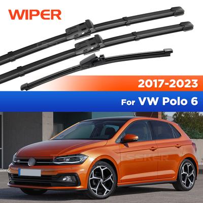 Pro Volkswagen VW Polo 6 AW1 BZ1 2017- 2018 Stěrače Přední a Zadní Stěrače Čelní Sklo Okno Kartáče 26"+18"+11"