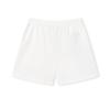 FILA Original Fashion Classic Simple Retro Sports Versatile Comfortable Loose Casual Shorts Women shorts Cloud-Mushroom-White F51W629601FWT