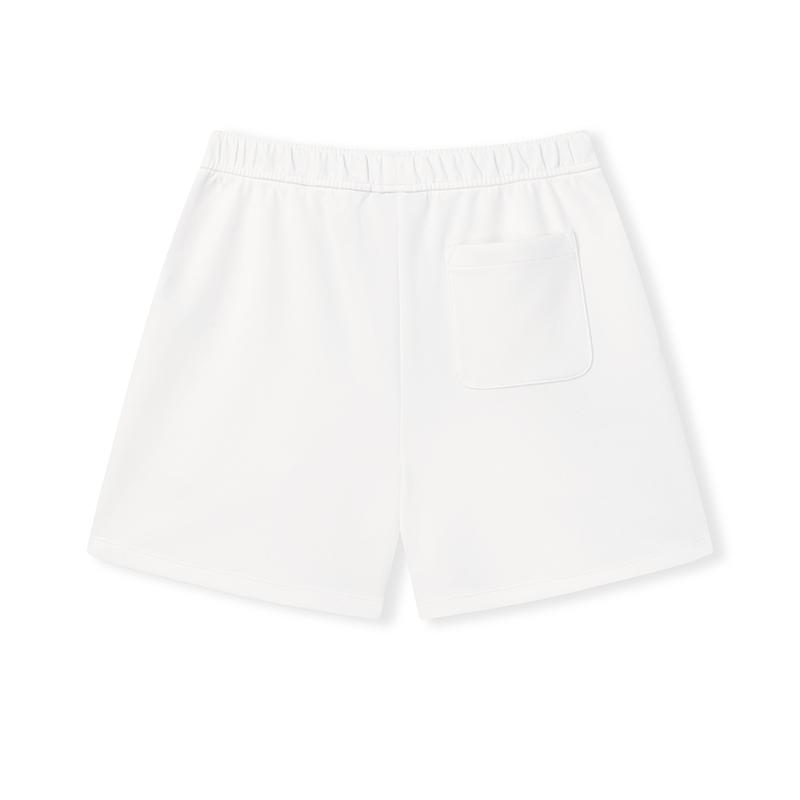 FILA Original Fashion Classic Simple Retro Sports Versatile Comfortable Loose Casual Shorts Women shorts Cloud-Mushroom-White F51W629601FWT