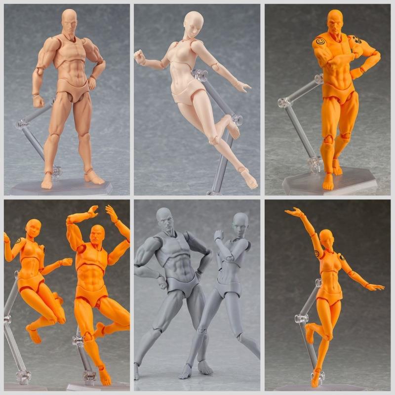 

Фигурка Figma Youth Version 2.0 - серый и ярко-оранжевый цвет кожи