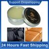 100ML Car Seat Leather Refurbished Wax Leather Shoes Polish Glazing Wax for Leather Renovation, Sofa, Car Seat 1/2PCS
