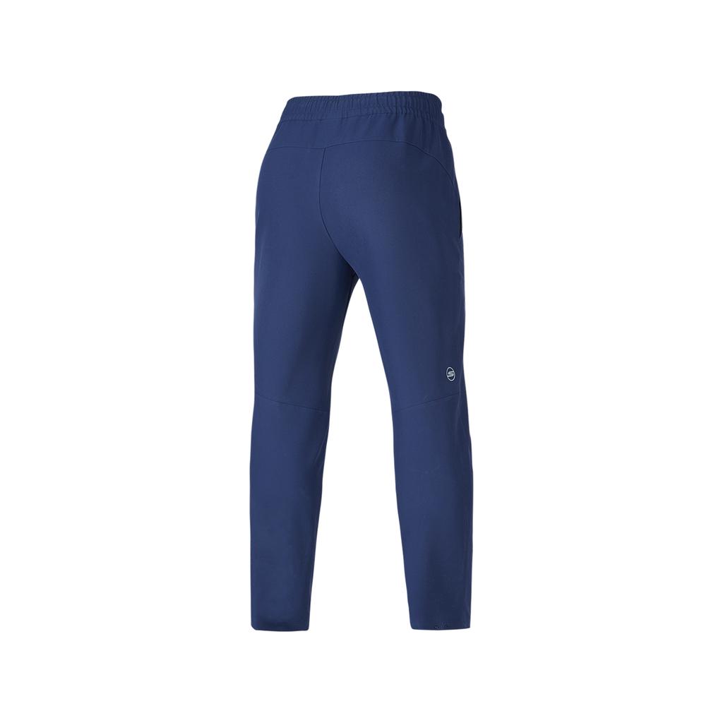 Skechers Comfortable Solid Color Straight Leg Outdoor Casual Pants Men Bottoms Blue P424M078-00DU