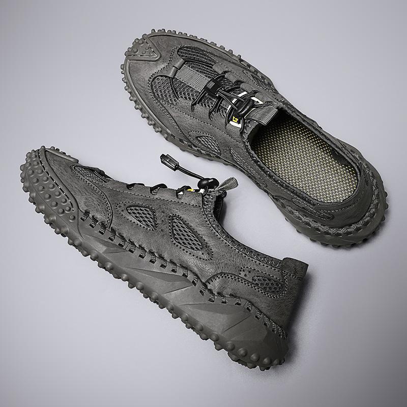 Fashion Men's Walking Shoes Breathable Lightweight Casual Tennis Shoes Hollow Out Running Shoes Tenis Masculino Sandals Mens Sneakers