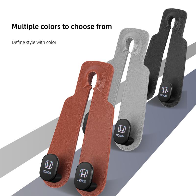 CQF1 Car Headrest Hook Hanger Seat Back Double Hooks Organizer For Honda Civic Fit Jazz Accord Pilot CRV Odyssey Passport City HRV