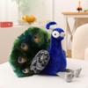 Peacock Stuffed Toy PP Filling Animal Bright Colors for Kids, Young Children,