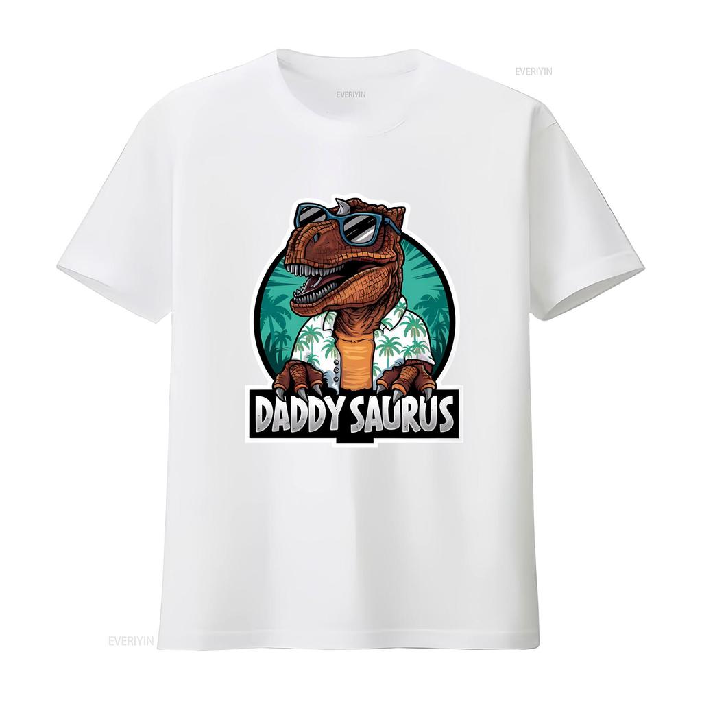 Daddy Saurus T Shirt For Dad On Father's Day Birthday Or Christmas From Son Daughter Funny Father vintage Washed Soft Stylish