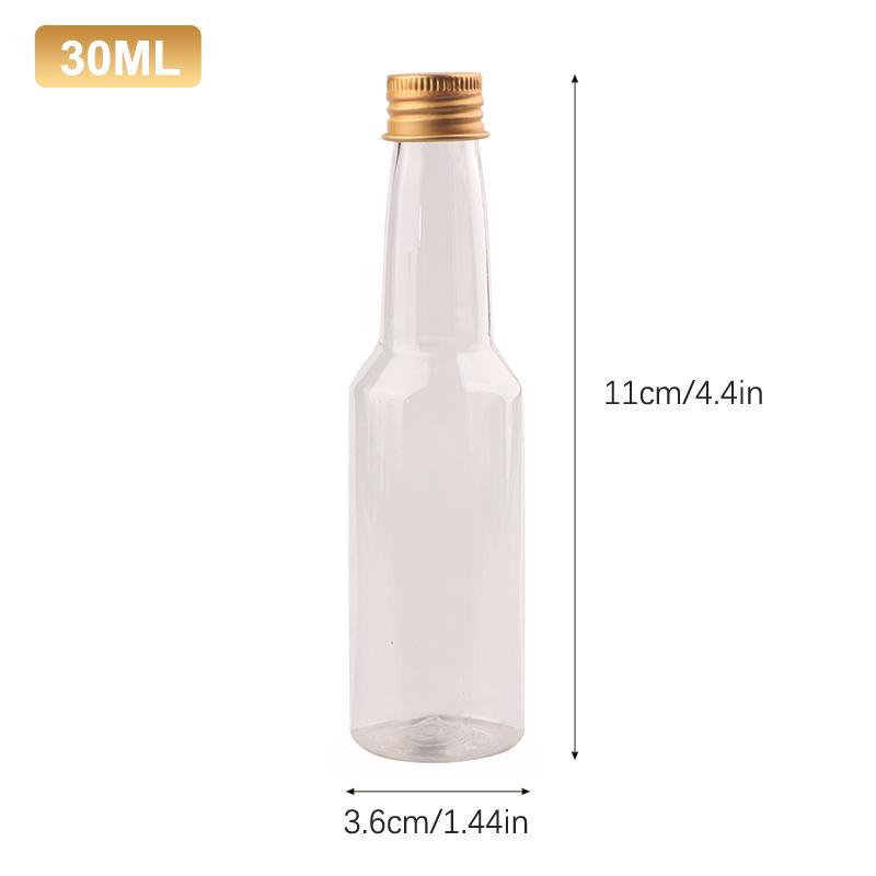 Plastové lahve na lihoviny Mini lahvičky na likér Mini plastová láhev na alkohol s uzávěrem Láhev na mléko Průhledná láhev na nápoje