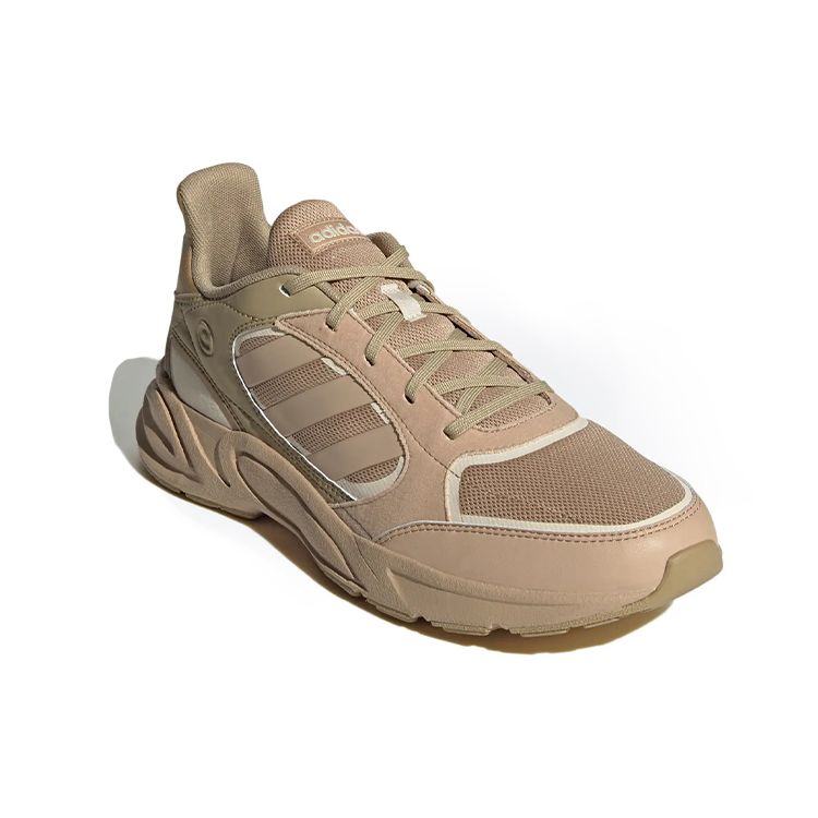 Adidas Neo 90S Valasion Retro Lace-Up Flat Leather Slip-Resistant Durable Breathable Low-Top Casual Running Shoes Unisex sneaker Brown HP6769