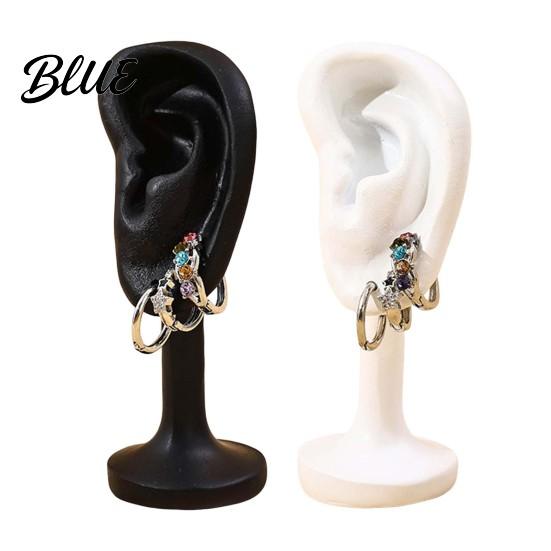 Stylish Earring Holder Human Ear Earrings Holder 3D Printed Stand Shape Stand Jewelry Hanger Display for Dresser Countertop Stable