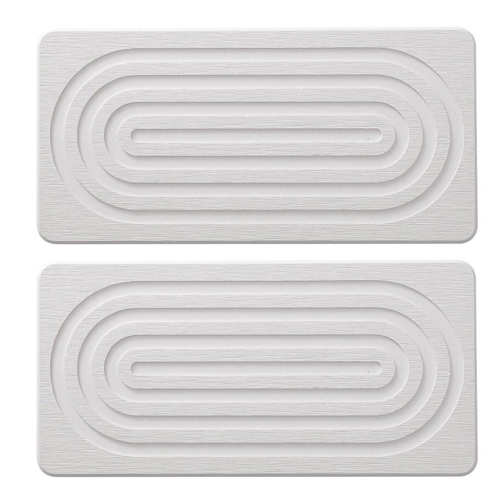 Non Slip Diatom Mud Sink Tray Rectangular Diatomite Coasters New Soap Dish Tray белый