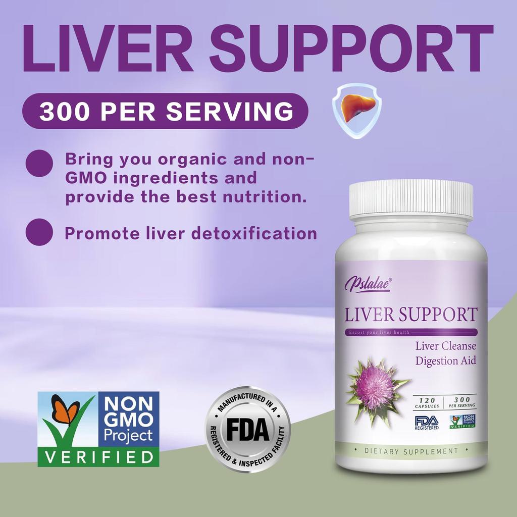 Liver Health Dietary Supplement with Liver Detoxification and Digestive Aid Properties. 120 Capsules.