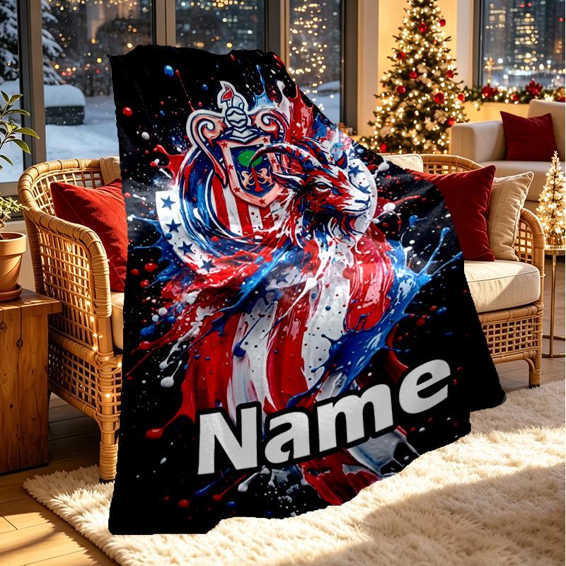 Custom Name Personalized Club Deportivo Guadalajara Print Blanket, Home Decor, Bedroom, Sofa, Camping, Couch, Gifts for Birthday ChristmasEnthusiasts