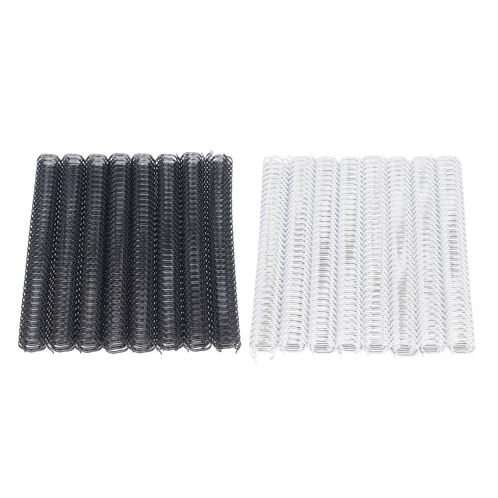 100PCS Doppel Schleife Draht Binderücken 9/16 Zoll 34 Schleife 3:1 Pitch 120 Blatt Kapazität Spiralbindung