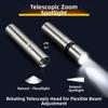 Rechargeable Strong LED Flashlight Waterproof Emergency Zoomable Lantern Handheld Torch  Fishing