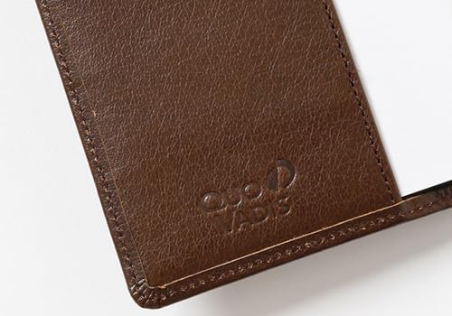 QUOVADIS Genuine Leather (Cowhide) Planner Cover "Buffalo Leather" 10x15cm Navy (qv10x1529nv)