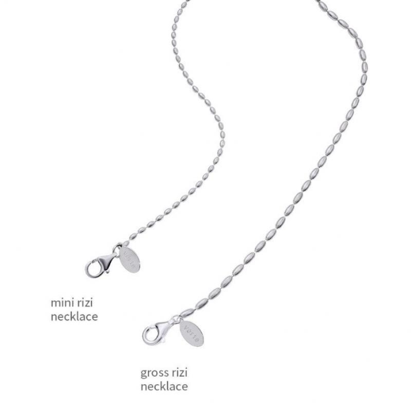 Verte 925 Silver Mini Rizi Necklace  Long Ver. 