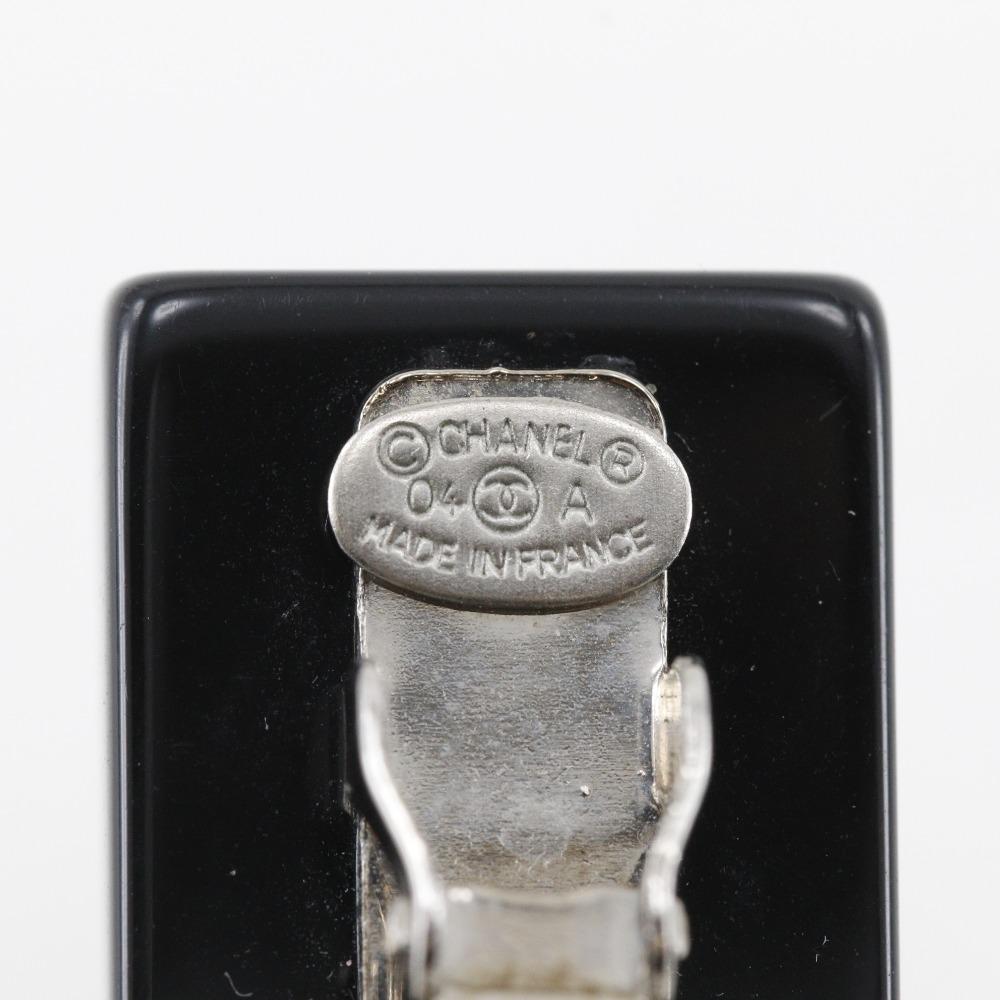 Chanel COCO Mark Valletta Herz schwarz Kunststoff/Strass Herz Damen Gebraucht