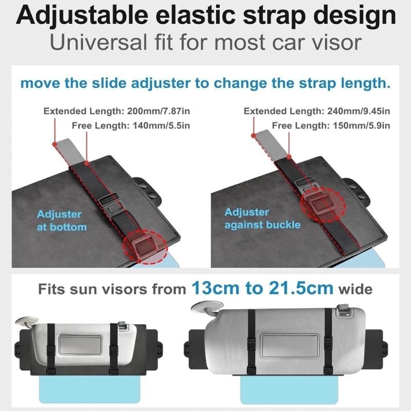 Lengthened 3 Sided Car Sunshade with Reinforcement Back Strap For Better Sun Protections And Heat Insulation