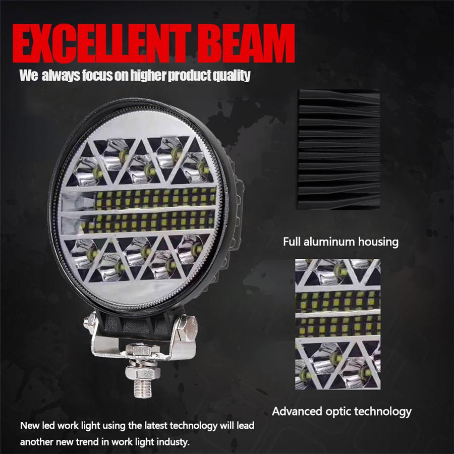 Barre de Travail LED 170W 6500K 17000LM Faisceau Large Spot Offroad 4x4 SUV Conduite Phare Antibrouillard