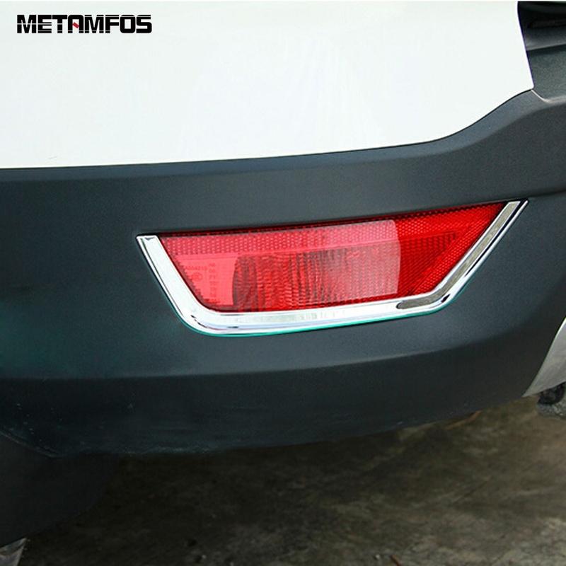 Fog Tail Light Lamp Cover Trim For Ford Kuga Escape 2013 2014 2015 Hatchback Chrome Foglight Foglamp Bezel Exterior Accessories
