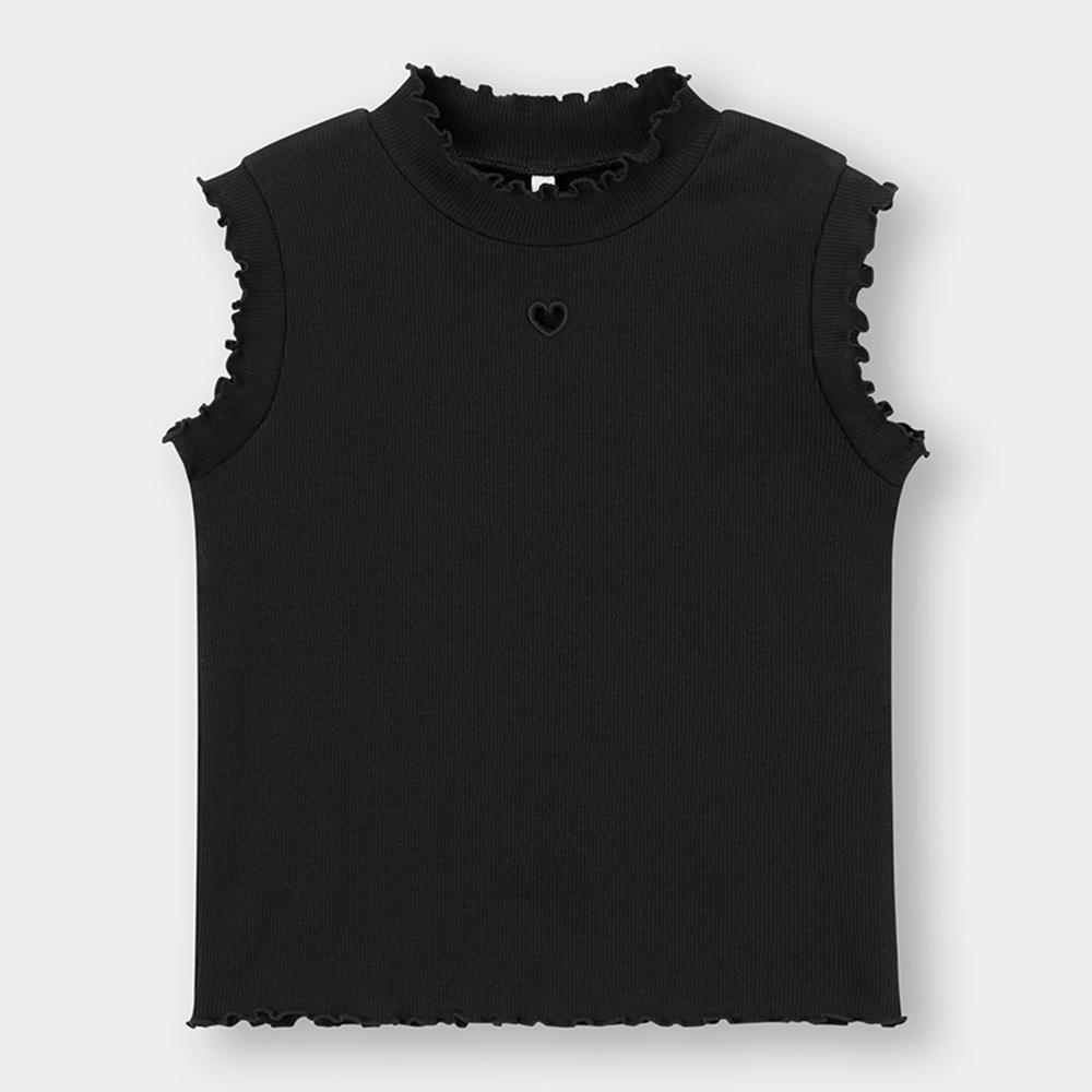 Gu By Uniqlo Girls HearT CuT OuT Rib T  Sleeveless 