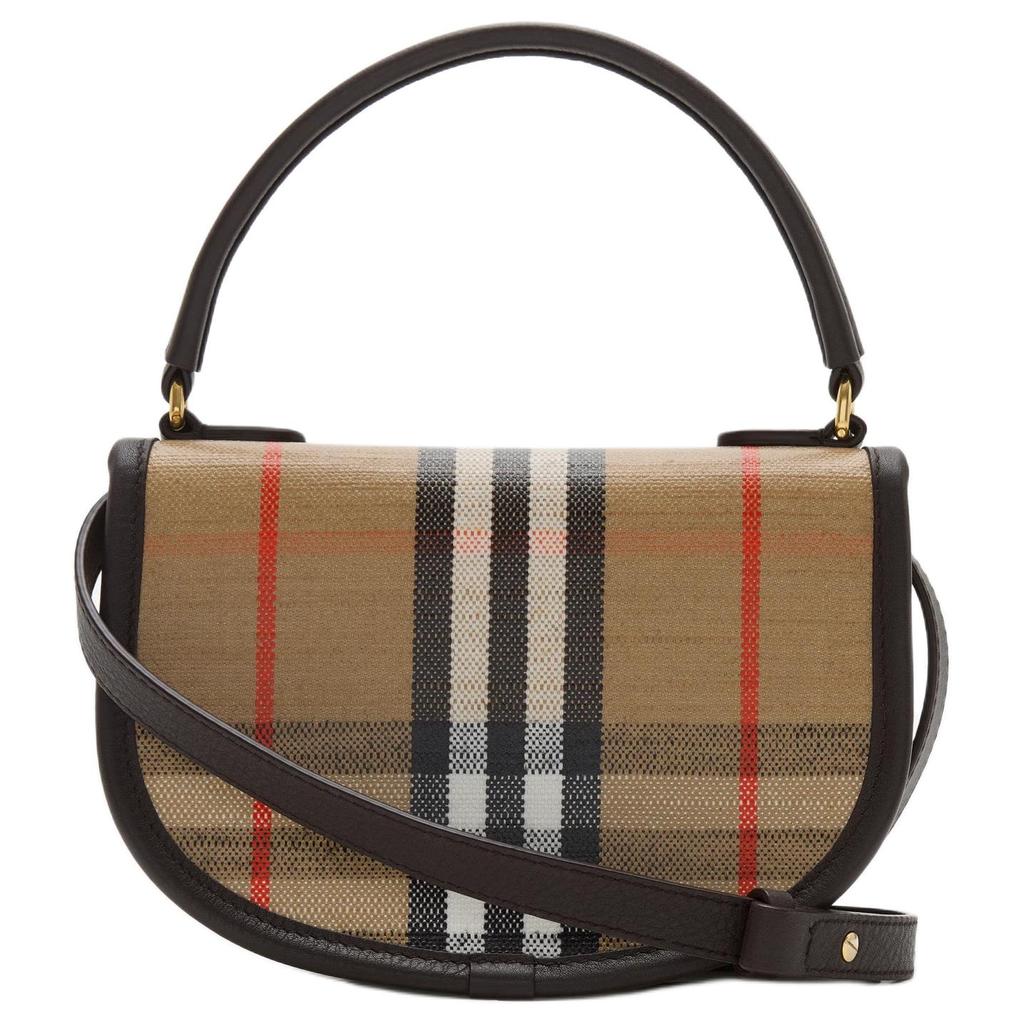 Burberry Vintage Karri Braune Satteltasche für Damen für den täglichen Gebrauch