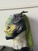 Halloween Green Forest Elf Latex Mask - Old Man Design