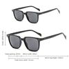 Óculos de Sol Femininos Pequenos de Armação Quadrada Estilo Único Vintage Masculino Rosto Redondo Decorativos Emagrecimento
